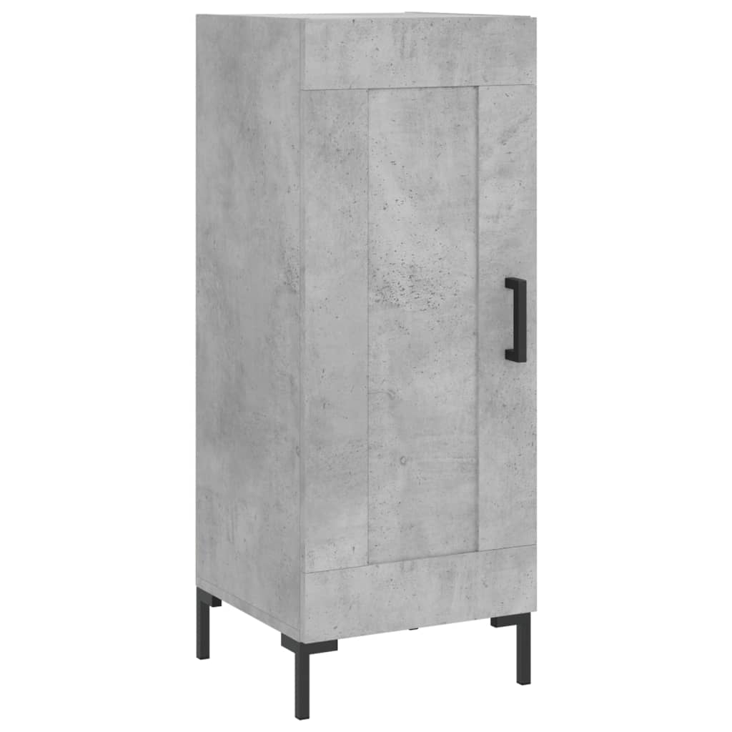 Credenza Grigio Cemento 34,5x34x90 cm in Legno Multistrato | homemem39