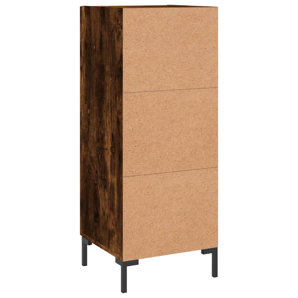 Credenza Rovere Fumo 34,5x34x90 cm in Legno Multistrato - homemem39