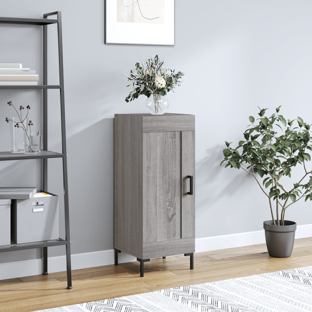 Credenza Grigio Sonoma 34,5x34x90 cm in Legno Multistrato - homemem39