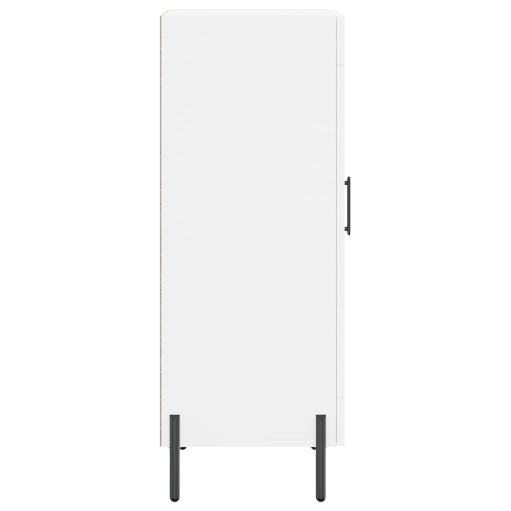 Credenza Bianca 34,5x34x90 cm in Legno Multistrato - homemem39