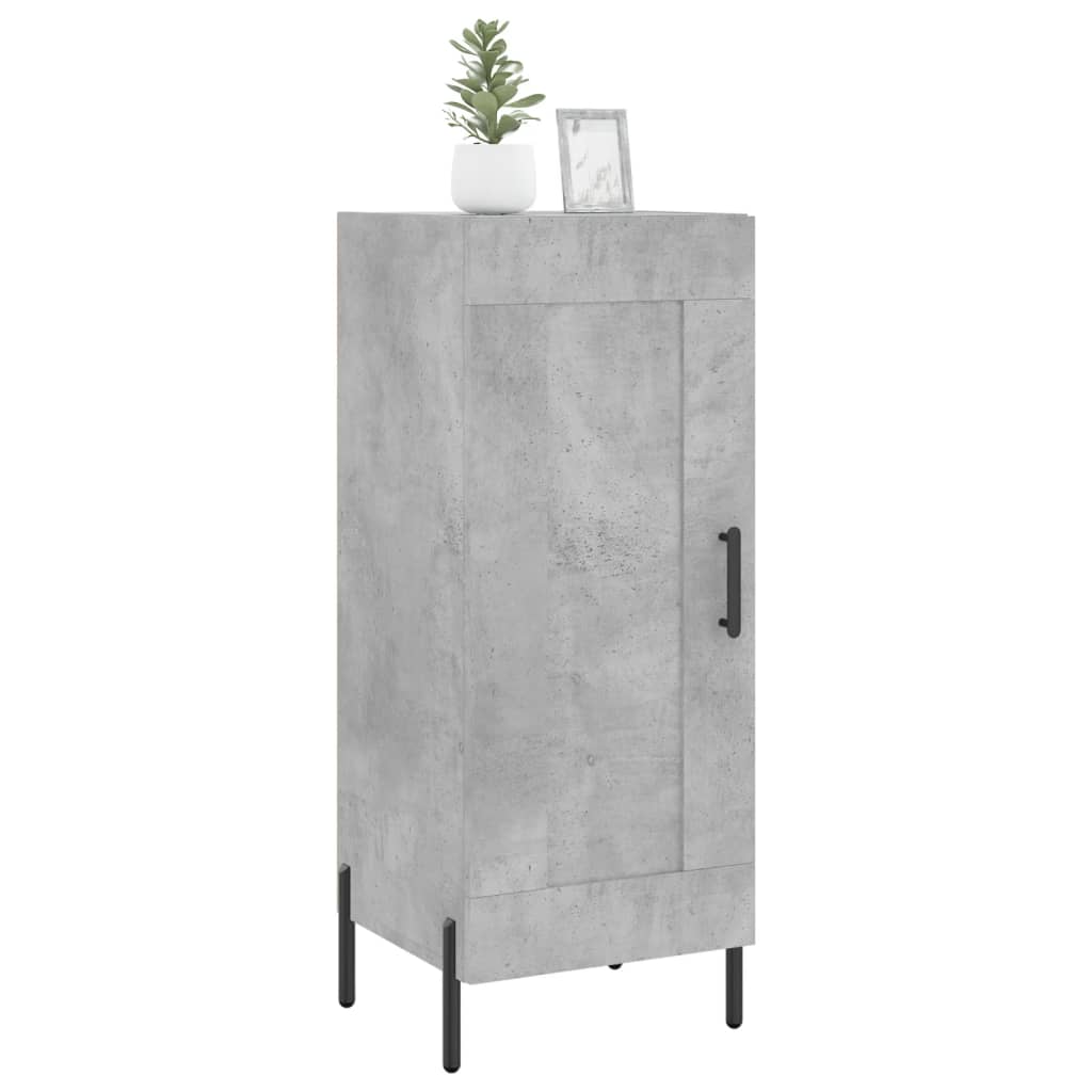 Credenza Grigio Cemento 34,5x34x90 cm in Legno Multistrato | homemem39