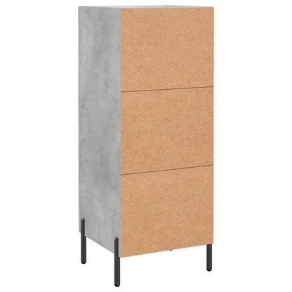 Credenza Grigio Cemento 34,5x34x90 cm in Legno Multistrato | homemem39