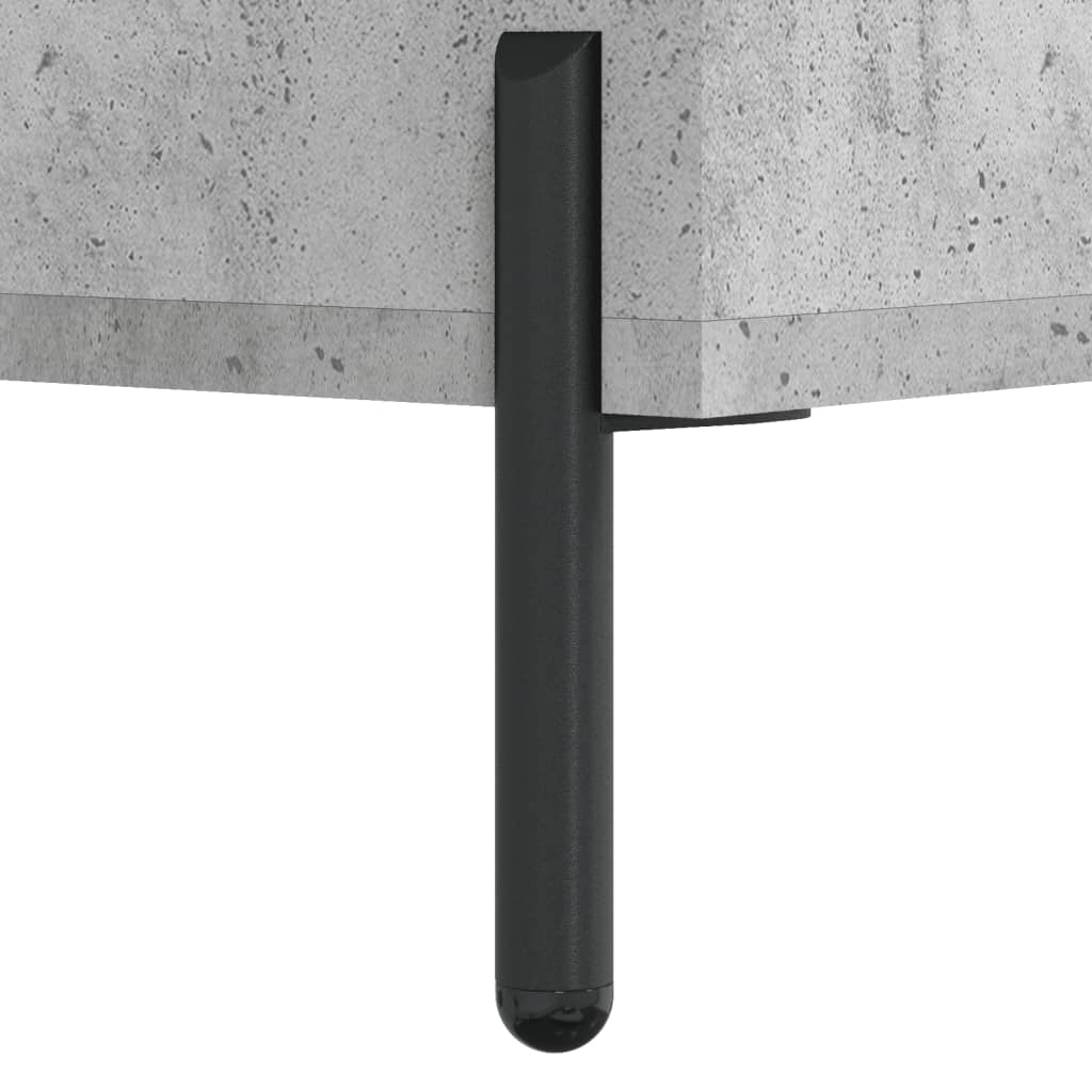 Credenza Grigio Cemento 34,5x34x90 cm in Legno Multistrato | homemem39