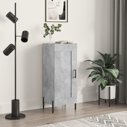 Credenza Grigio Cemento 34,5x34x90 cm in Legno Multistrato | homemem39