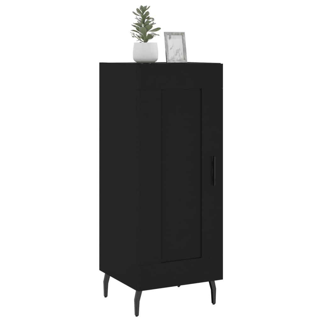 Credenza Nero 34,5x34x90 cm in Legno Multistrato - homemem39