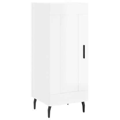 Credenza Bianco Lucido 34,5x34x90 cm in Legno Multistrato - homemem39