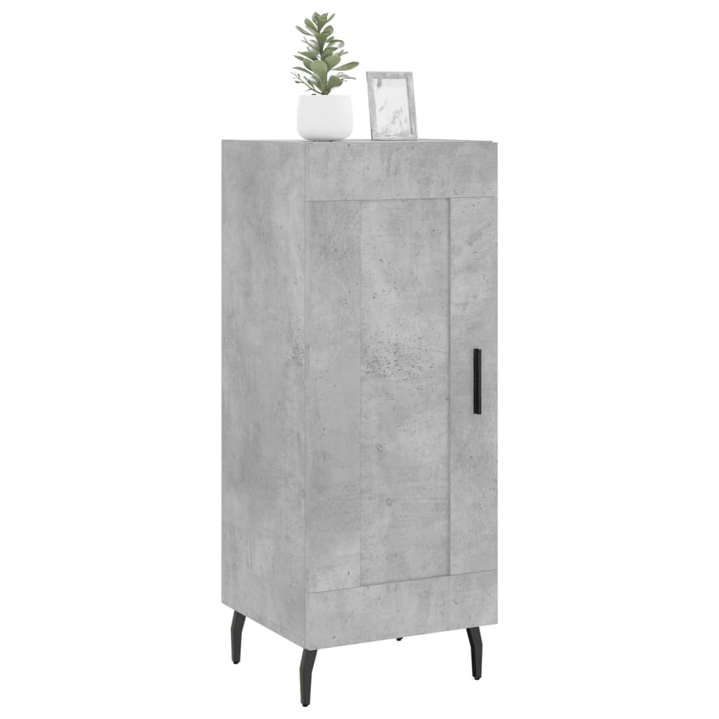 Credenza Grigio Cemento 34,5x34x90 cm in Legno Multistrato - homemem39