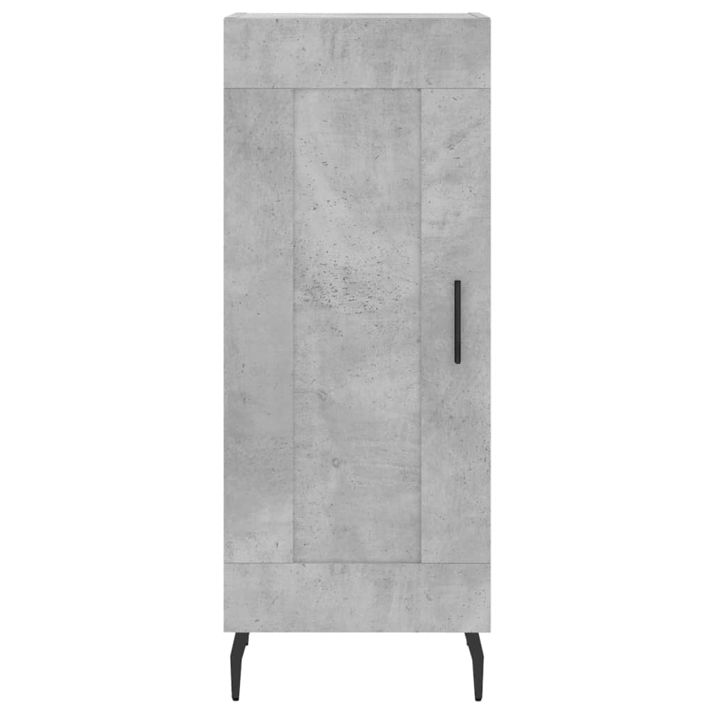 Credenza Grigio Cemento 34,5x34x90 cm in Legno Multistrato | homemem39