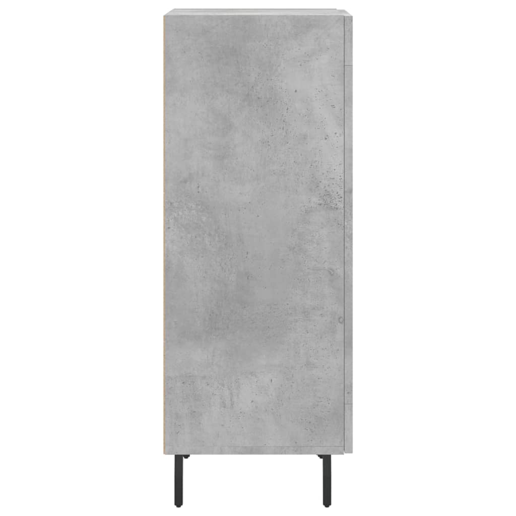 Credenza Grigio Cemento 34,5x34x90 cm in Legno Multistrato | homemem39