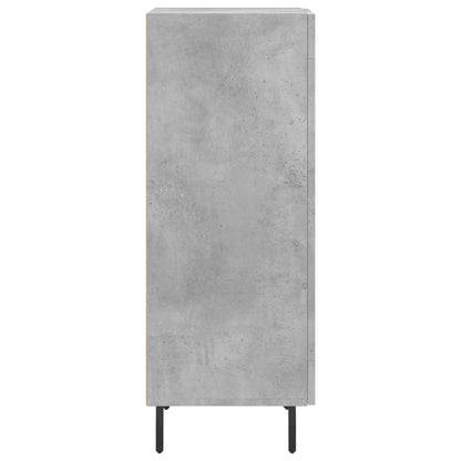 Credenza Grigio Cemento 34,5x34x90 cm in Legno Multistrato | homemem39