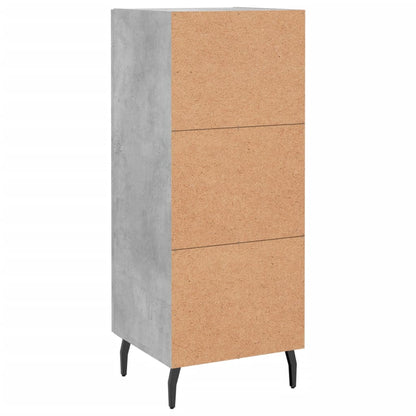 Credenza Grigio Cemento 34,5x34x90 cm in Legno Multistrato | homemem39