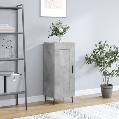 Credenza Grigio Cemento 34,5x34x90 cm in Legno Multistrato | homemem39