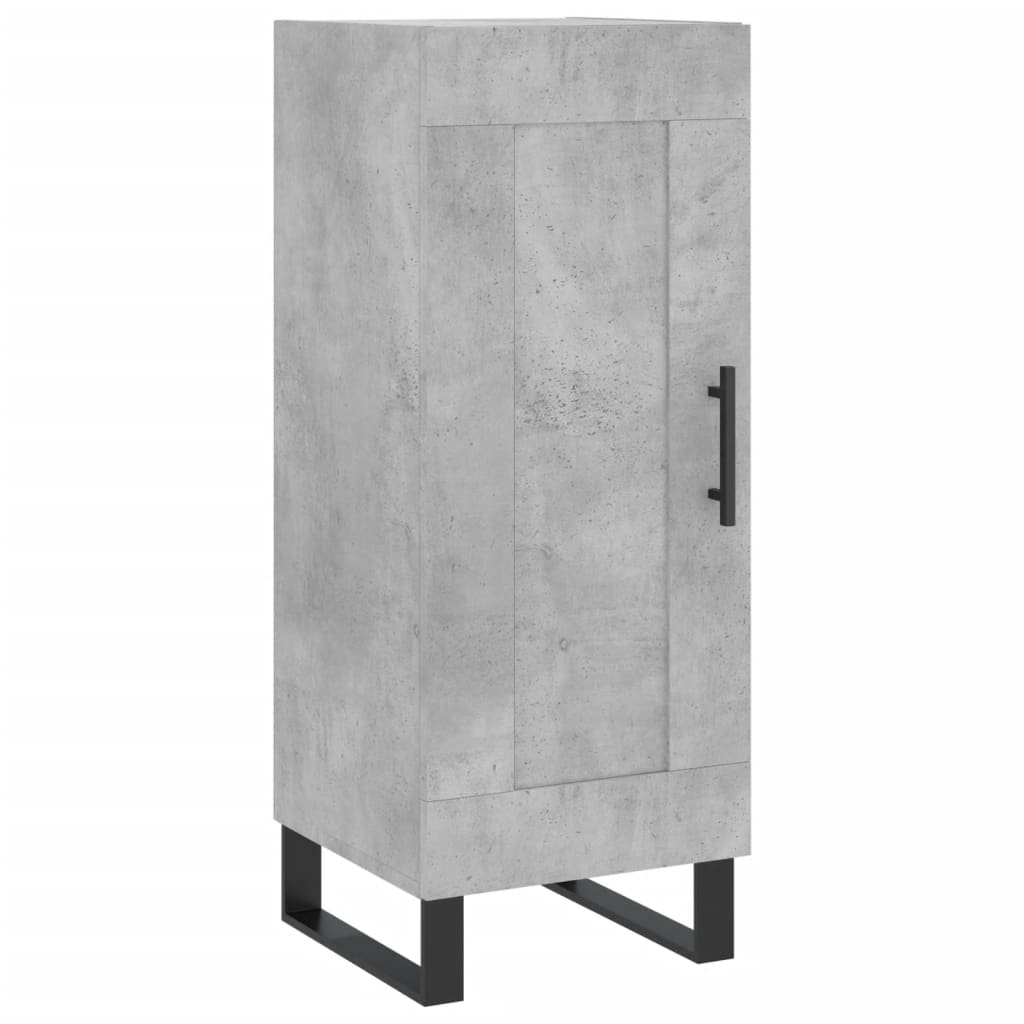 Credenza Grigio Cemento 34,5x34x90 cm in Legno Multistrato - homemem39