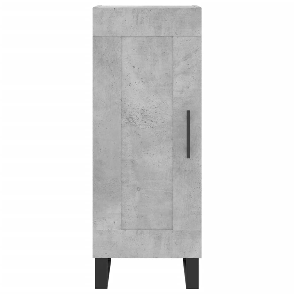 Credenza Grigio Cemento 34,5x34x90 cm in Legno Multistrato | homemem39