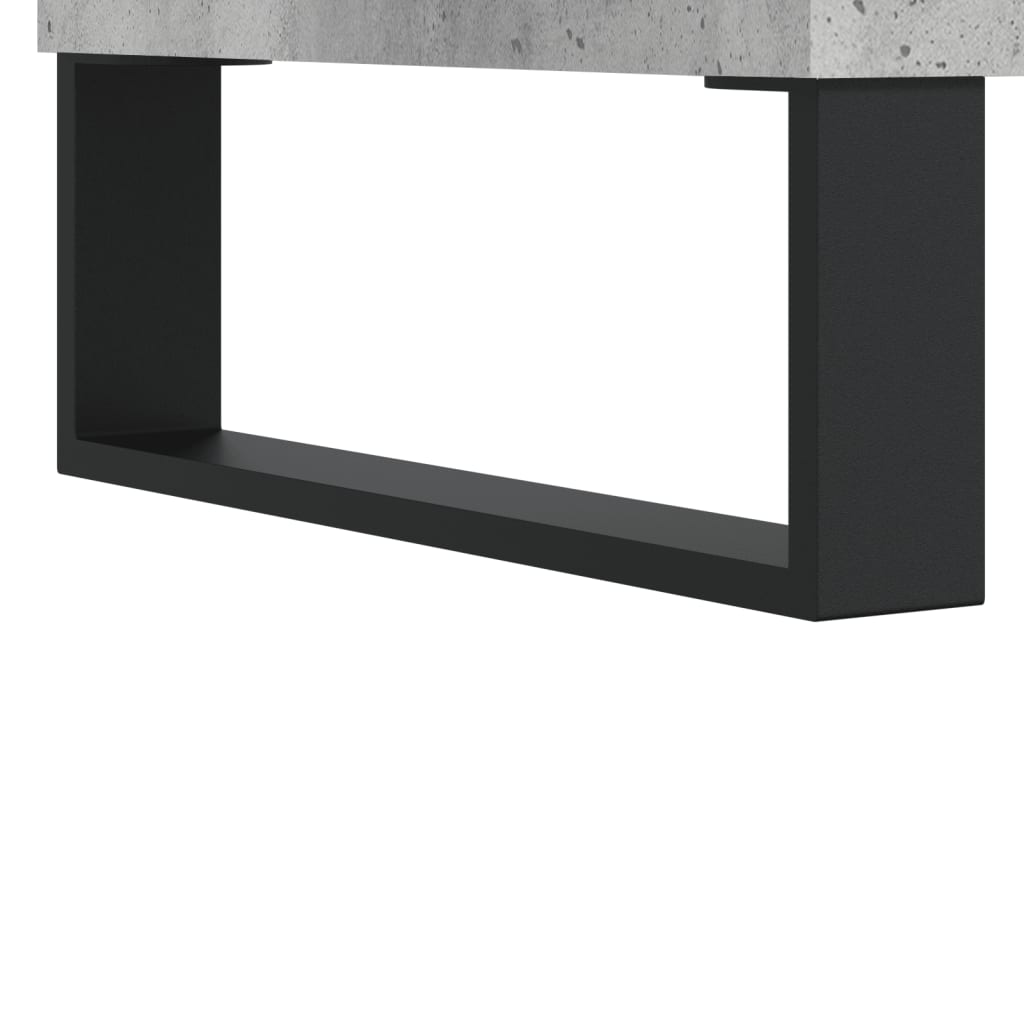 Credenza Grigio Cemento 34,5x34x90 cm in Legno Multistrato | homemem39