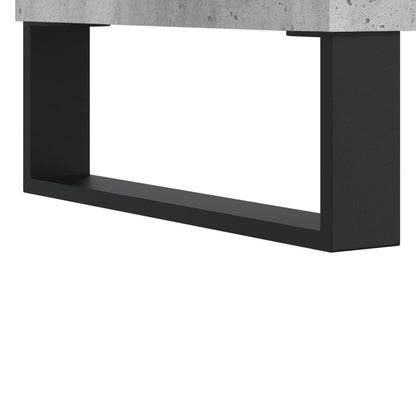 Credenza Grigio Cemento 34,5x34x90 cm in Legno Multistrato | homemem39