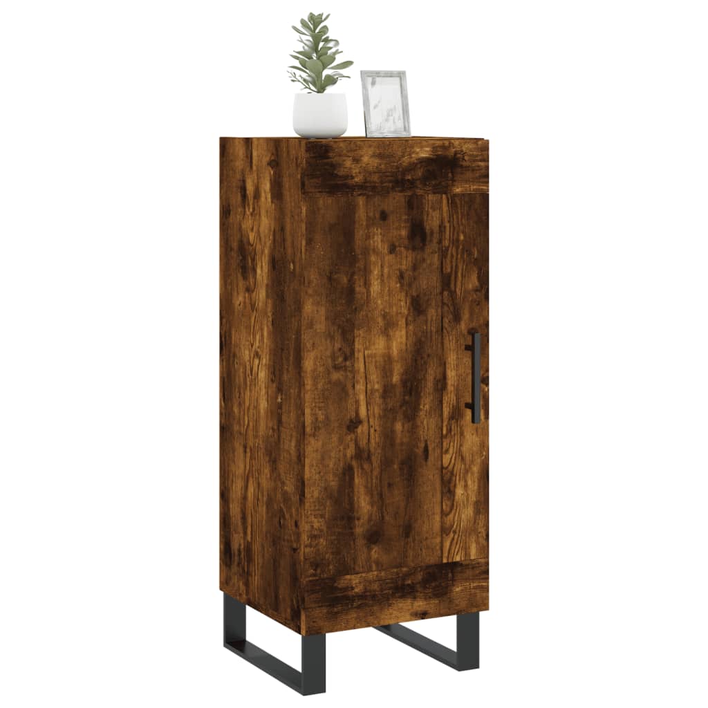 Credenza Rovere Fumo 34,5x34x90 cm in Legno Multistrato - homemem39