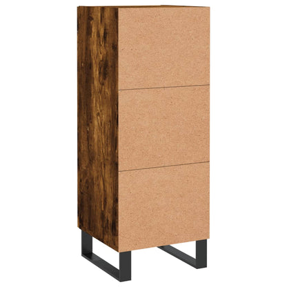 Credenza Rovere Fumo 34,5x34x90 cm in Legno Multistrato - homemem39