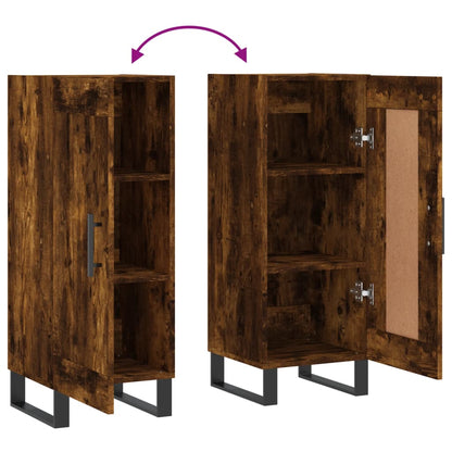 Credenza Rovere Fumo 34,5x34x90 cm in Legno Multistrato - homemem39