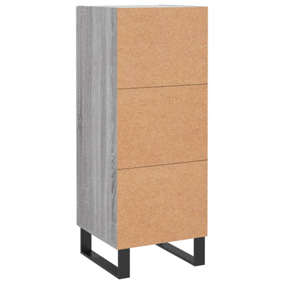 Credenza Grigio Sonoma 34,5x34x90 cm in Legno Multistrato