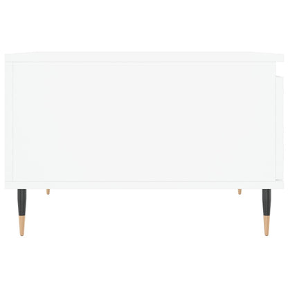 Tavolino da Salotto Bianco 55x55x36,5 cm in Legno Multistrato
