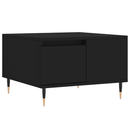 Tavolino da Salotto Nero 55x55x36,5 cm in Legno Multistrato | homemem39