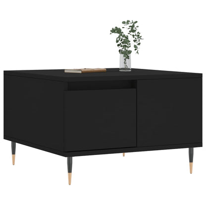 Tavolino da Salotto Nero 55x55x36,5 cm in Legno Multistrato | homemem39