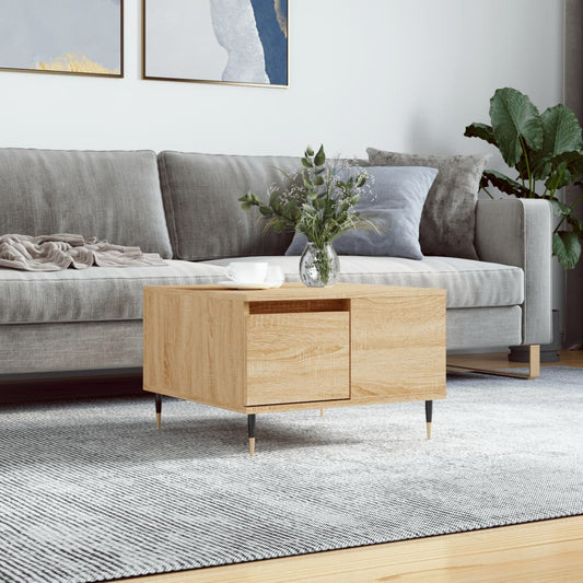 Tavolino Salotto Rovere Sonoma 55x55x36,5 cm Legno Multistrato | homemem39