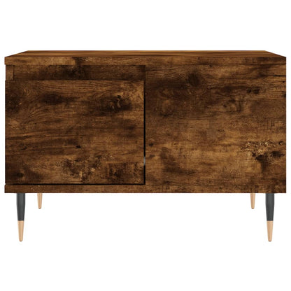 Tavolino da Salotto Rovere Fumo 55x55x36,5 cm Legno Multistrato | homemem39