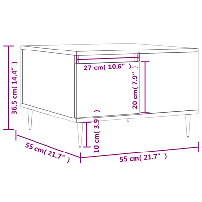 Tavolino Salotto Grigio Sonoma 55x55x36,5 cm Legno Multistrato | homemem39