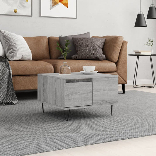 Tavolino Salotto Grigio Sonoma 55x55x36,5 cm Legno Multistrato | homemem39