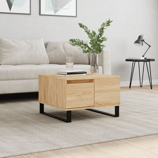 Tavolino Salotto Rovere Sonoma 55x55x36,5 cm Legno Multistrato | homemem39