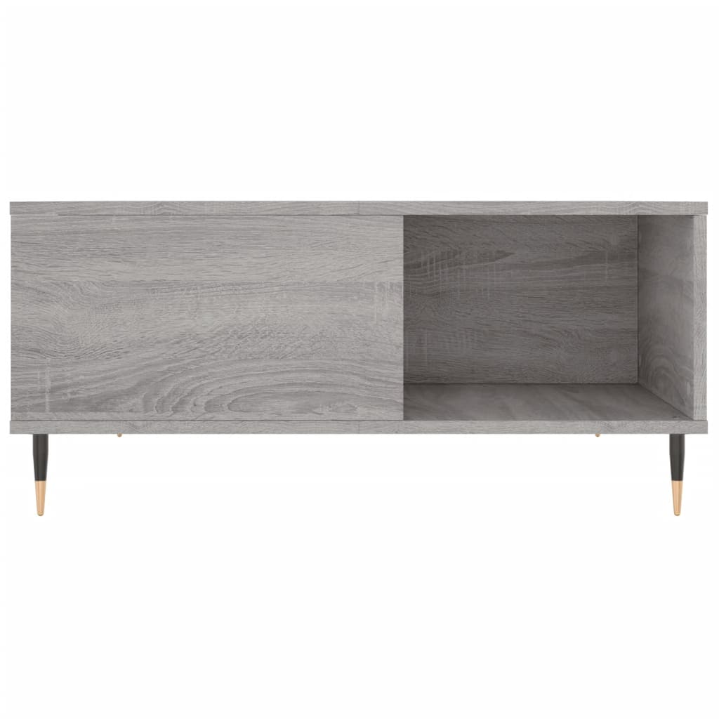 Tavolino Salotto Grigio Sonoma 80x80x36,5 cm Legno Multistrato | homemem39