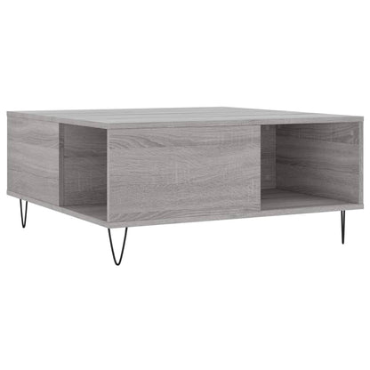 Tavolino Salotto Grigio Sonoma 80x80x36,5 cm Legno Multistrato | homemem39