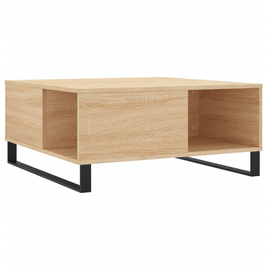 Tavolino Salotto Rovere Sonoma 80x80x36,5 cm Legno Multistrato | homemem39