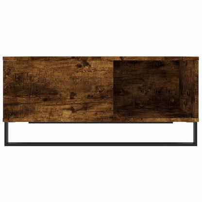 Tavolino da Salotto Rovere Fumo 80x80x36,5 cm Legno Multistrato | homemem39