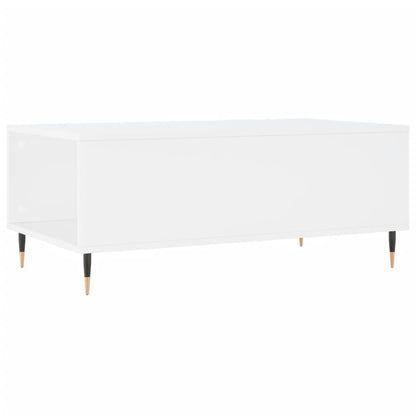Tavolino da Salotto Bianco 90x50x36,5 cm in Legno Multistrato