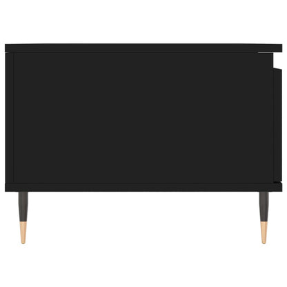 Tavolino da Salotto Nero 90x50x36,5 cm in Legno Multistrato | homemem39