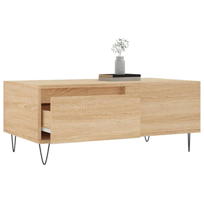 Tavolino Salotto Rovere Sonoma 90x50x36,5 cm Legno Multistrato | homemem39