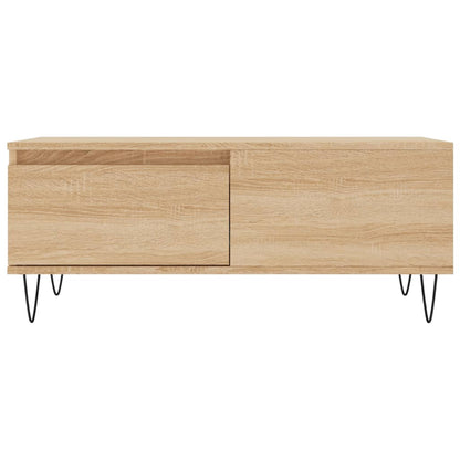 Tavolino Salotto Rovere Sonoma 90x50x36,5 cm Legno Multistrato | homemem39