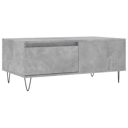 Tavolino Salotto Grigio Cemento 90x50x36,5 cm Legno Multistrato | homemem39