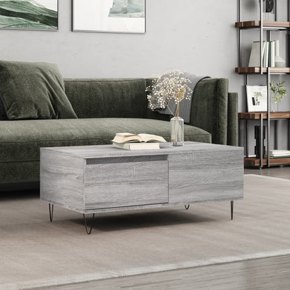 Tavolino Salotto Grigio Sonoma 90x50x36,5 cm Legno Multistrato | homemem39