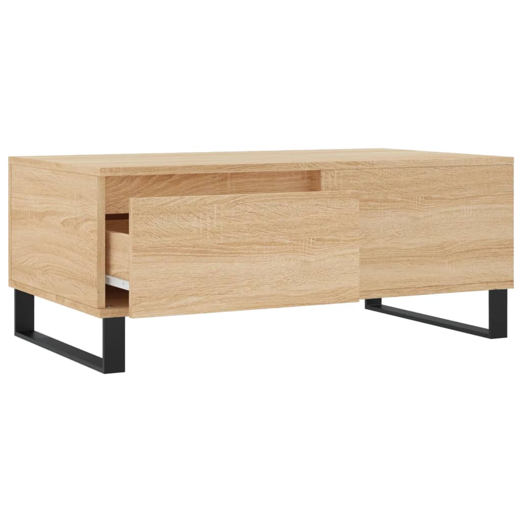 Tavolino Salotto Rovere Sonoma 90x50x36,5 cm Legno Multistrato | homemem39