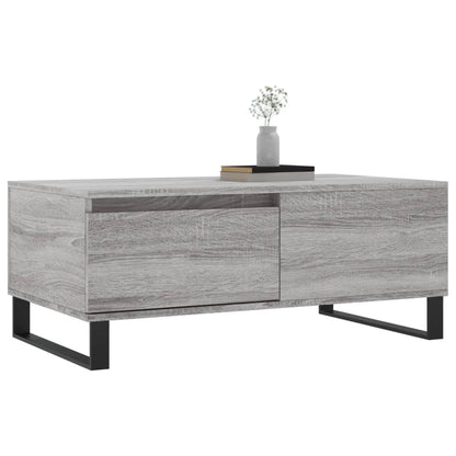 Tavolino Salotto Grigio Sonoma 90x50x36,5 cm Legno Multistrato