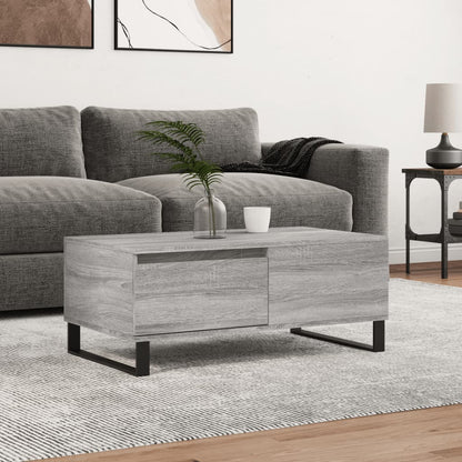 Tavolino Salotto Grigio Sonoma 90x50x36,5 cm Legno Multistrato | homemem39