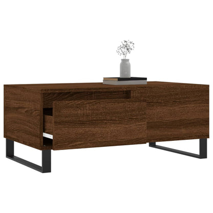 Tavolino da Salotto Rovere Marrone 90x50x36,5 cm in Multistrato | homemem39