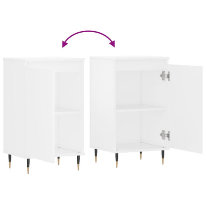 Credenza Bianca 40x35x70 cm in Legno Multistrato - homemem39