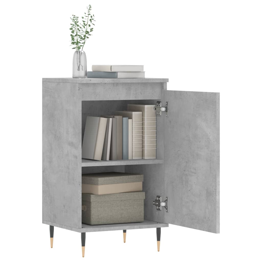 Credenze 2 pz Grigio Cemento 40x35x70 cm in Legno Multistrato | homemem39