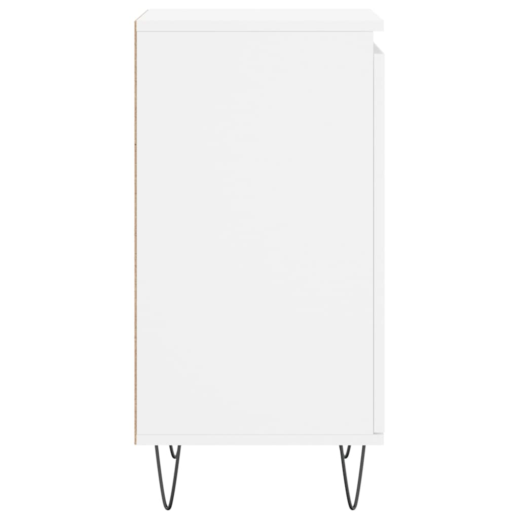 Credenza Bianca 40x35x70 cm in Legno Multistrato