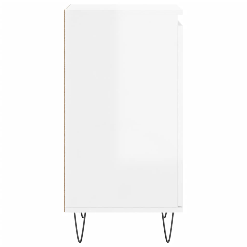 Credenze 2 pz Bianco Lucido 40x35x70 cm in Legno Multistrato - homemem39
